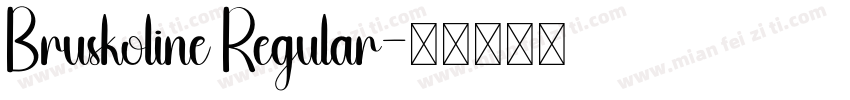 Bruskoline Regular字体转换